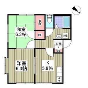 栃木県宇都宮市宝木町１ 東武宇都宮駅 2K アパート 賃貸物件詳細
