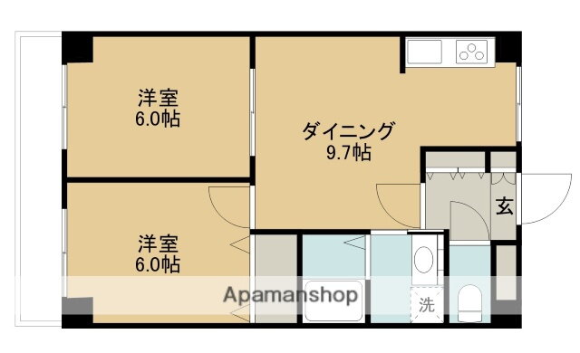 神奈川県相模原市中央区田名 橋本駅 2DK マンション 賃貸物件詳細