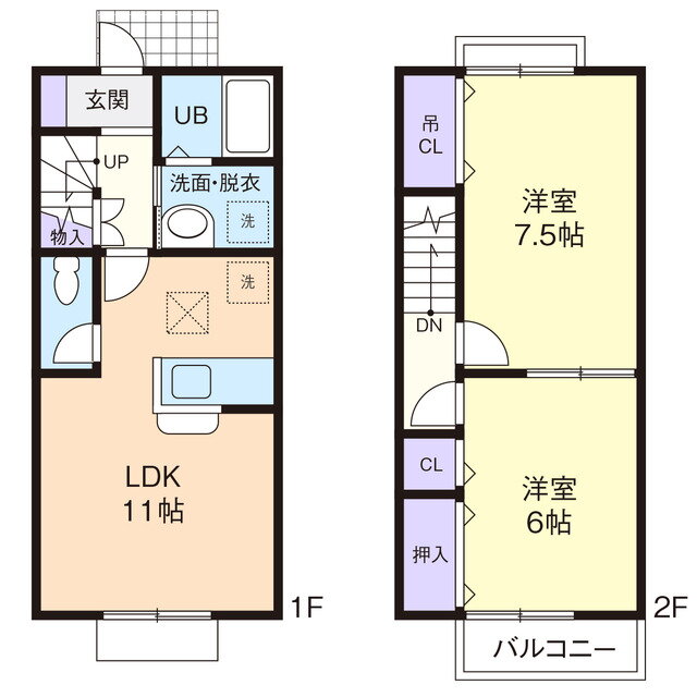 静岡県富士宮市万野原新田 西富士宮駅 2LDK アパート 賃貸物件詳細