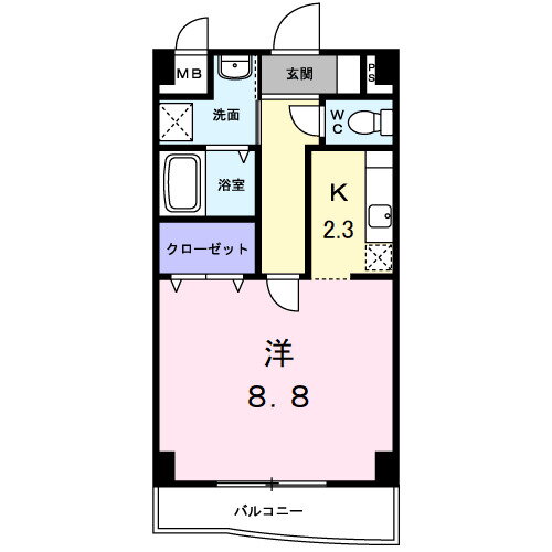 愛知県岡崎市美合町字平地 美合駅 1K マンション 賃貸物件詳細