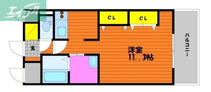 岡山県岡山市北区中井町２ 法界院駅 1K マンション 賃貸物件詳細
