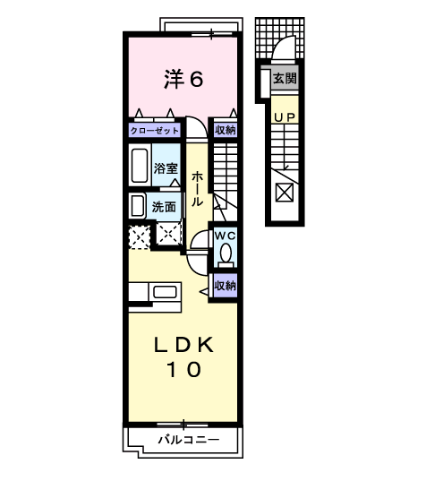 熊本県熊本市南区南高江１ 1LDK アパート 賃貸物件詳細