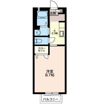 栃木県小山市駅東通り１ 小山駅 1K アパート 賃貸物件詳細