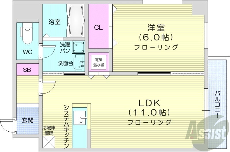 北海道札幌市北区北二十三条西８ 北２４条駅 1LDK マンション 賃貸物件詳細