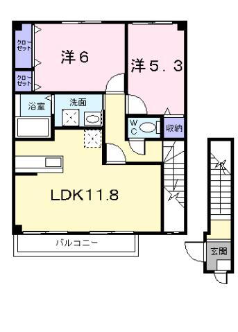 北海道函館市石川町 函館駅 2LDK アパート 賃貸物件詳細