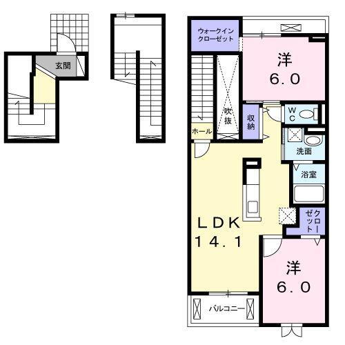 熊本県菊池郡大津町大字大津 肥後大津駅 2LDK アパート 賃貸物件詳細