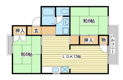 兵庫県姫路市飾磨区中野田３ 飾磨駅 2LDK アパート 賃貸物件詳細