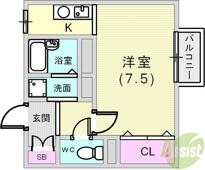 兵庫県神戸市兵庫区湊川町２ 湊川公園駅 1K アパート 賃貸物件詳細