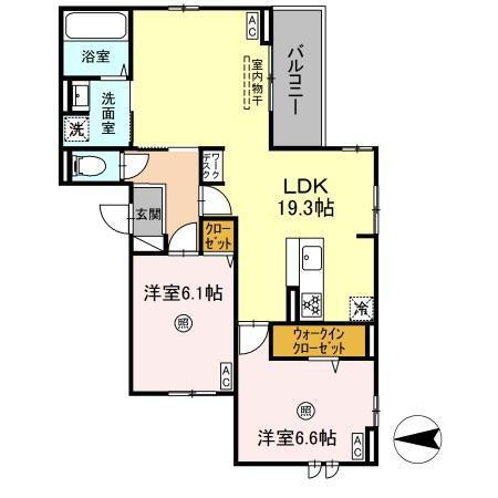 福岡県福岡市早良区弥生２ 藤崎駅 2LDK アパート 賃貸物件詳細