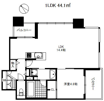 アーバネックス神戸水木通 8階 1LDK 賃貸物件詳細