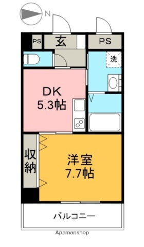 ｍａｉｓｏｎ　ｄｅ　ＭＡＲＴＩＮ 4階 1DK 賃貸物件詳細