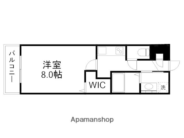 熊本県熊本市西区二本木４ 二本木口駅 1K マンション 賃貸物件詳細