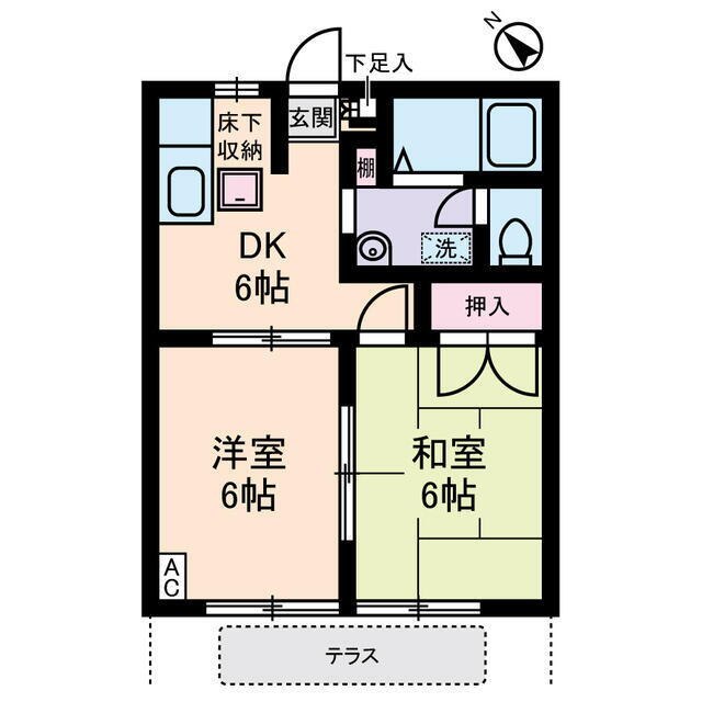 セフィラ野火止Ｂ棟 1階 2DK 賃貸物件詳細