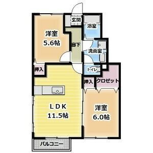 栃木県那須塩原市二つ室 西那須野駅 2LDK アパート 賃貸物件詳細