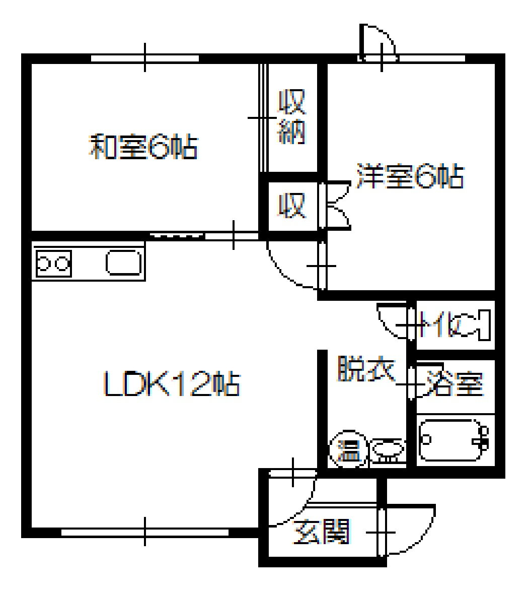 グランドールＣ 1階 2LDK 賃貸物件詳細