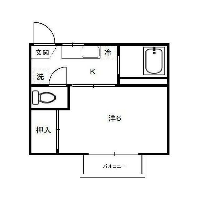 アイレットハイツ 2階 1K 賃貸物件詳細