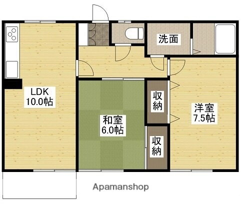 広島県広島市安佐南区中須１ 大町駅 2LDK アパート 賃貸物件詳細