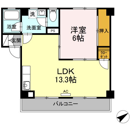 広島県広島市中区吉島東１ 御幸橋駅 1LDK マンション 賃貸物件詳細