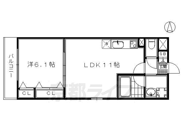 京都府京都市南区東九条石田町 十条駅 1LDK マンション 賃貸物件詳細