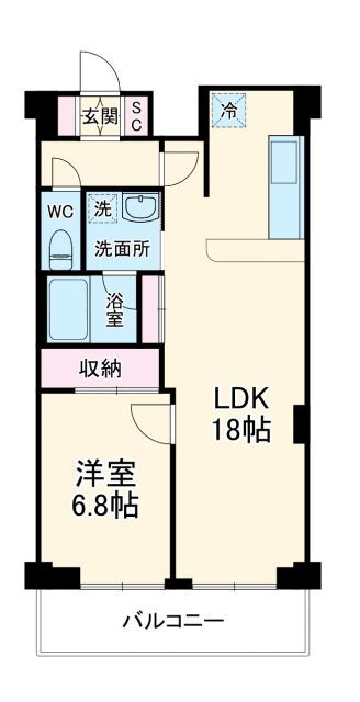 神奈川県横浜市港北区大豆戸町 大倉山駅 1LDK マンション 賃貸物件詳細