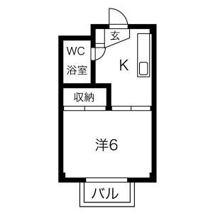 愛知県名古屋市守山区大森５ 大森・金城学院前駅 1K アパート 賃貸物件詳細