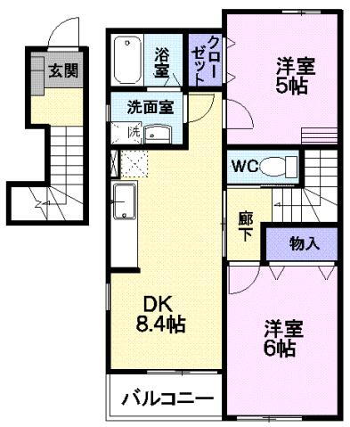 山形県西村山郡河北町谷地字東 さくらんぼ東根駅 2DK アパート 賃貸物件詳細