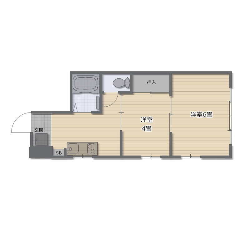 大阪府大阪市住吉区山之内３ 杉本町駅 2DK マンション 賃貸物件詳細