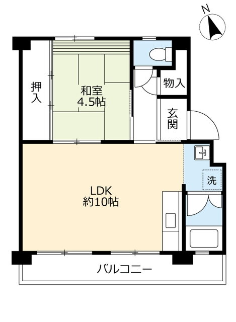 ＵＲ多聞台 4階 1LDK 賃貸物件詳細