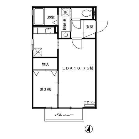 神奈川県大和市西鶴間３ 鶴間駅 1LDK アパート 賃貸物件詳細