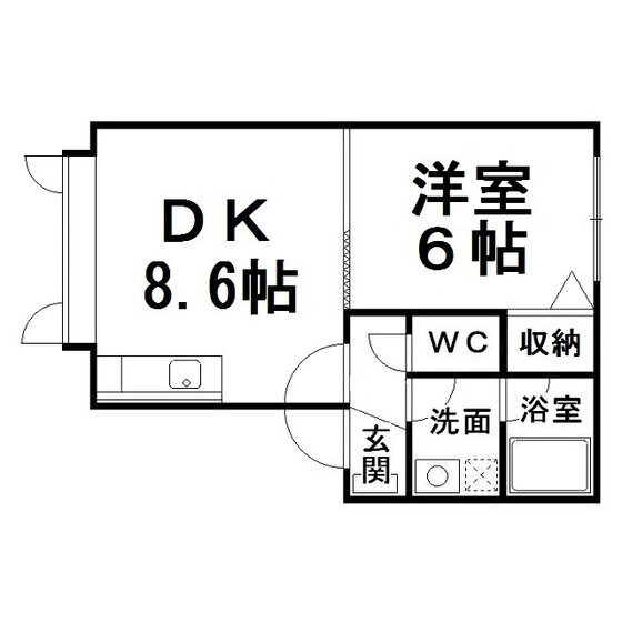 北海道北見市東陵町 北見駅 1DK アパート 賃貸物件詳細