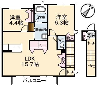 広島県安芸郡府中町石井城２ 矢賀駅 2LDK アパート 賃貸物件詳細