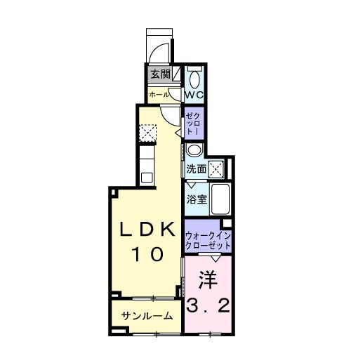 栃木県宇都宮市平松本町 宇都宮駅 1LDK アパート 賃貸物件詳細