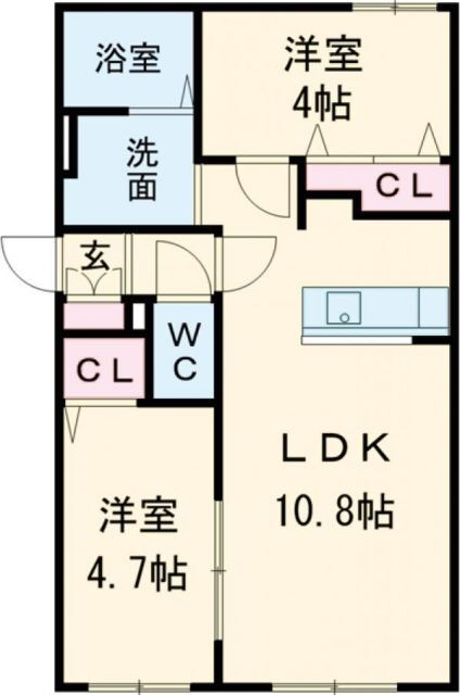 北海道千歳市日の出３ 千歳駅 2LDK マンション 賃貸物件詳細