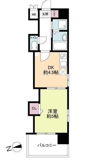 福岡県福岡市博多区博多駅南１ 博多駅 1DK マンション 賃貸物件詳細