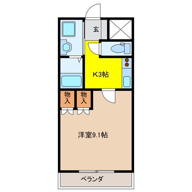 岐阜県大垣市中野町２ 大垣駅 1K アパート 賃貸物件詳細