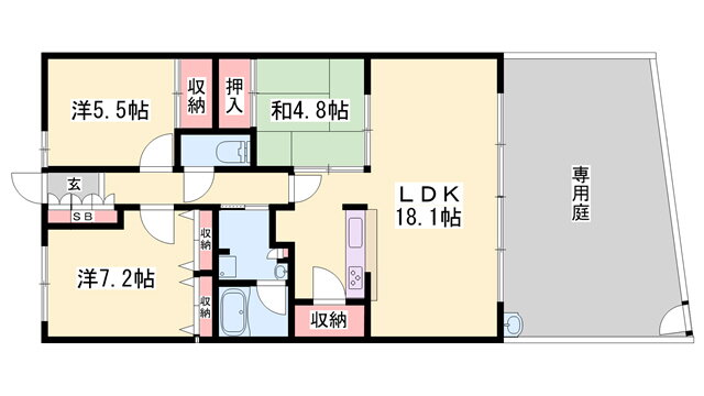 兵庫県姫路市田寺東２ 姫路駅 3LDK マンション 賃貸物件詳細