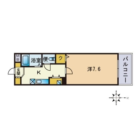 福岡県福岡市中央区荒戸３ 唐人町駅 1K マンション 賃貸物件詳細