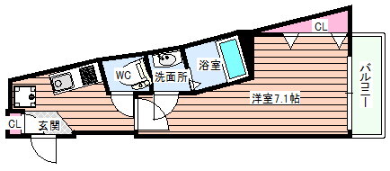 大阪府大阪市東淀川区上新庄３ 上新庄駅 1K アパート 賃貸物件詳細