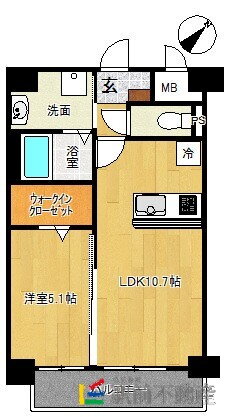 福岡県久留米市小頭町 花畑駅 1LDK マンション 賃貸物件詳細