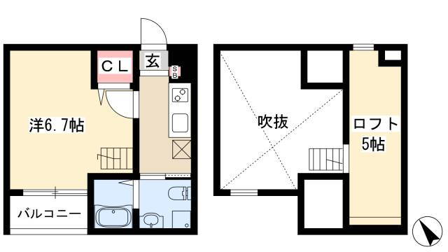 愛知県名古屋市中川区四女子町４ 荒子駅 1K アパート 賃貸物件詳細