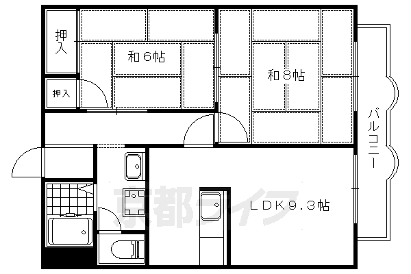 京都府京都市山科区小野荘司町 小野駅 2LDK アパート 賃貸物件詳細
