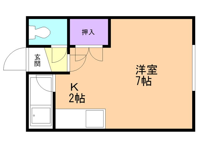 北海道札幌市厚別区厚別中央五条４ 新さっぽろ駅 1K アパート 賃貸物件詳細