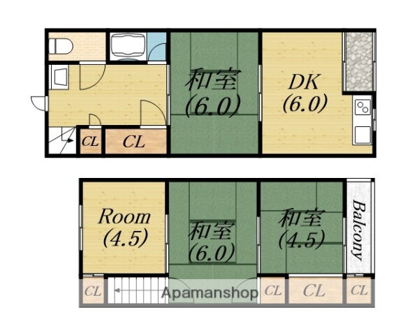 大阪府堺市北区大豆塚町２ 浅香駅 4DK 一戸建て 賃貸物件詳細