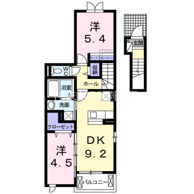 愛知県豊田市上郷町会下 三河上郷駅 2DK アパート 賃貸物件詳細