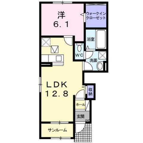 福島県本宮市本宮字小原田 本宮駅 1LDK アパート 賃貸物件詳細