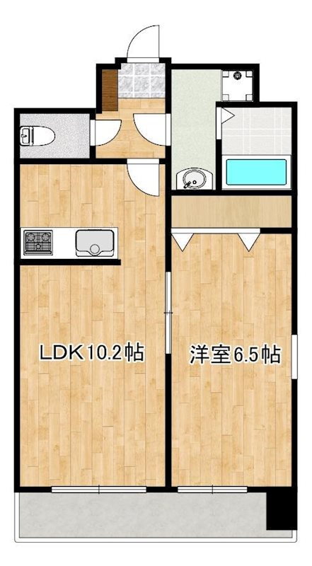 クロノス４３水前寺 8階 1LDK 賃貸物件詳細