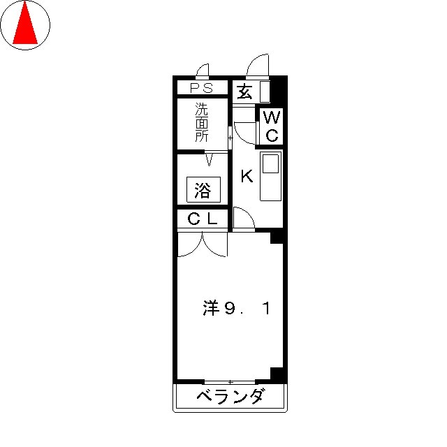 愛知県犬山市字天神 楽田駅 1K マンション 賃貸物件詳細