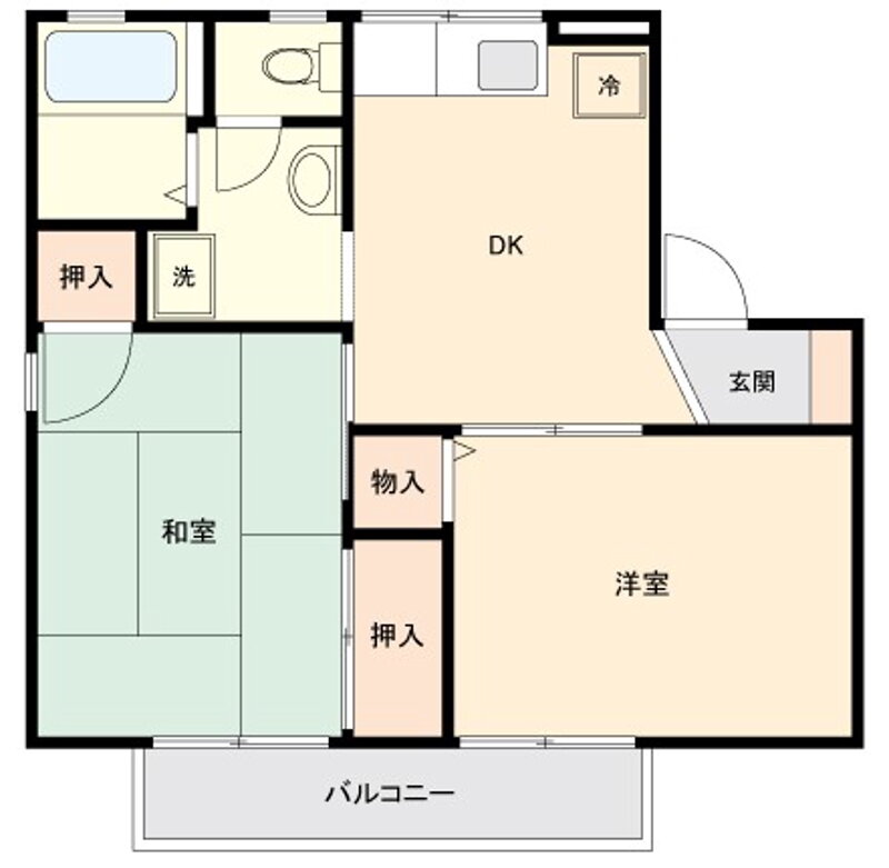 埼玉県川口市江戸１ 南鳩ヶ谷駅 2DK アパート 賃貸物件詳細