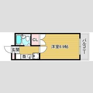 フリージア石在町 3階 1K 賃貸物件詳細
