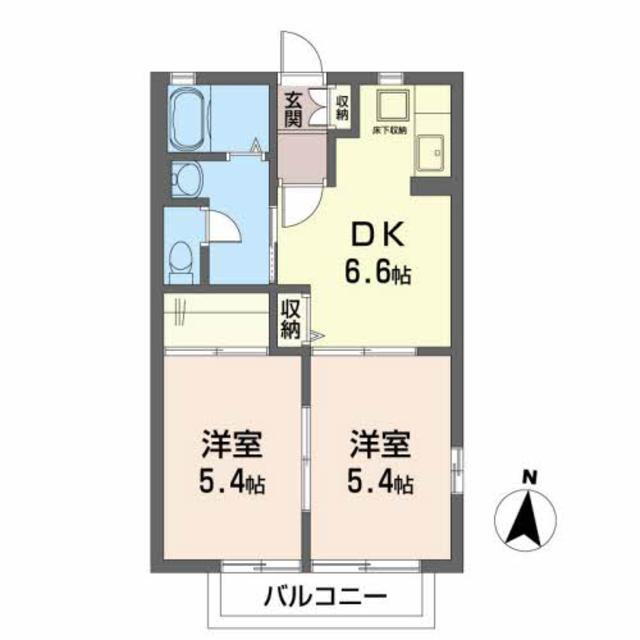 宮城県仙台市青葉区東勝山３ 北山駅 2DK アパート 賃貸物件詳細